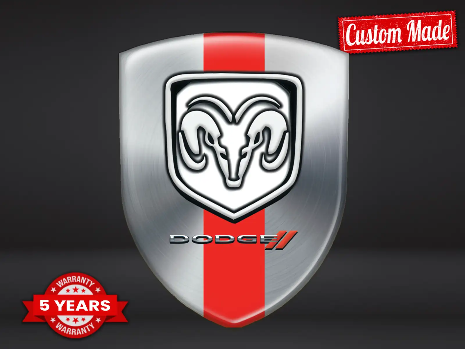 Dodge Dome Abzeichen Racing Edition Edle Autoaufkleber